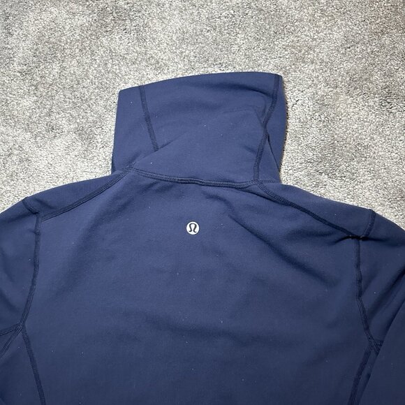 Lululemon Origami In Stride Full Zip Jacket Womens 8 Blue Long Sleeve - Picture 8 of 12
